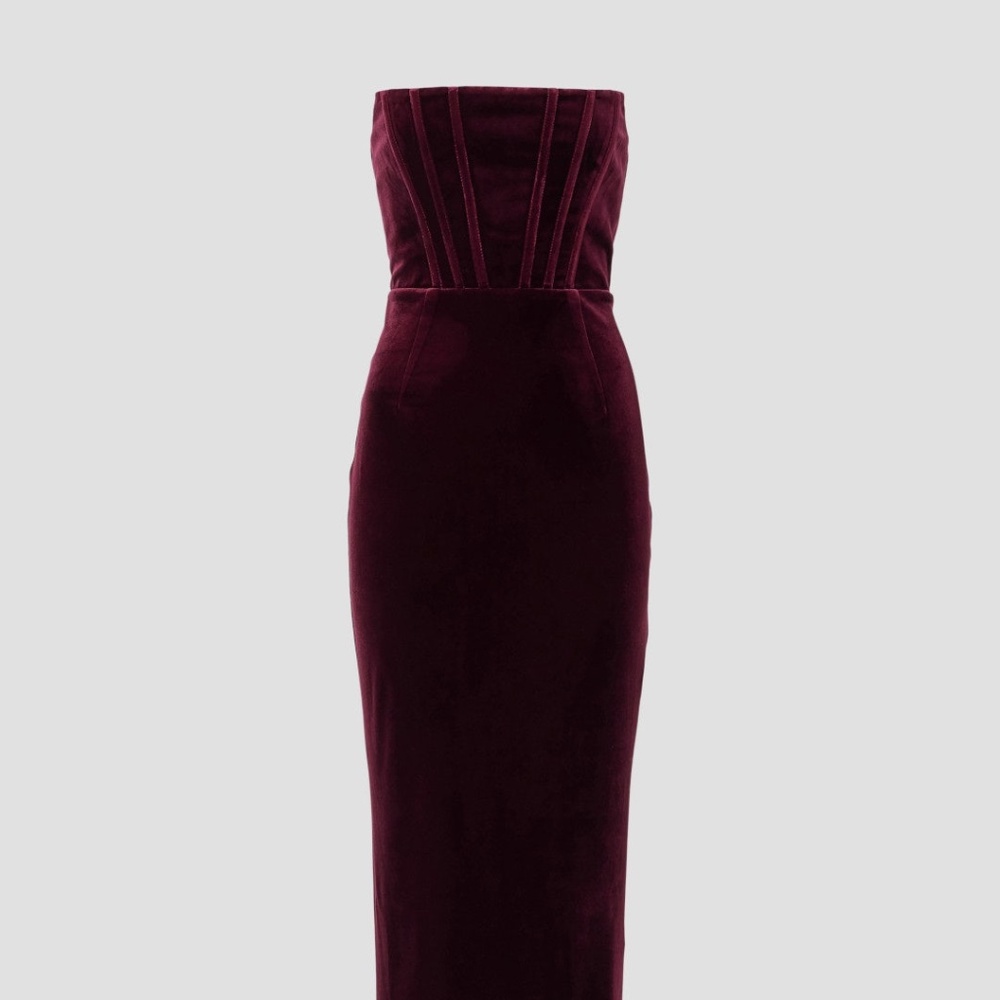 Bronx and Banco Florentina Corset Gown in Scarlet, M - Picture 4 of 14